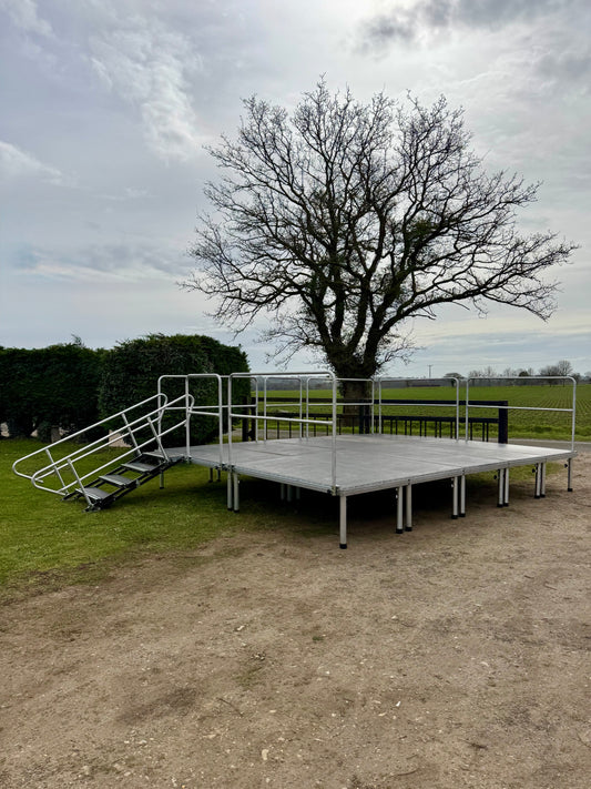 5m by 4m Adjustable Height Stage System – MAV Hire