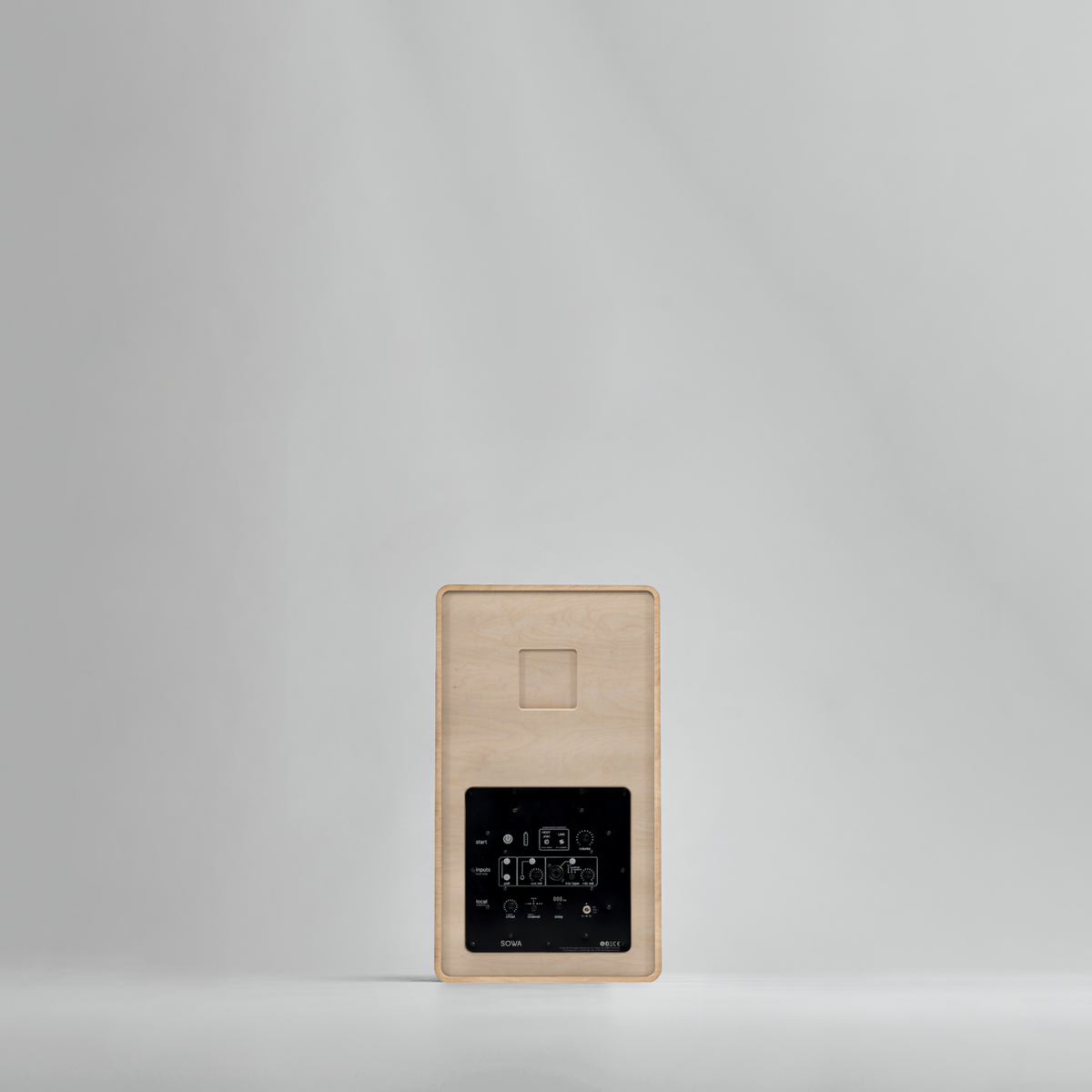 SOWA Pro XL wireless battery PA speaker in birch plywood, available to hire from MAV Hire
