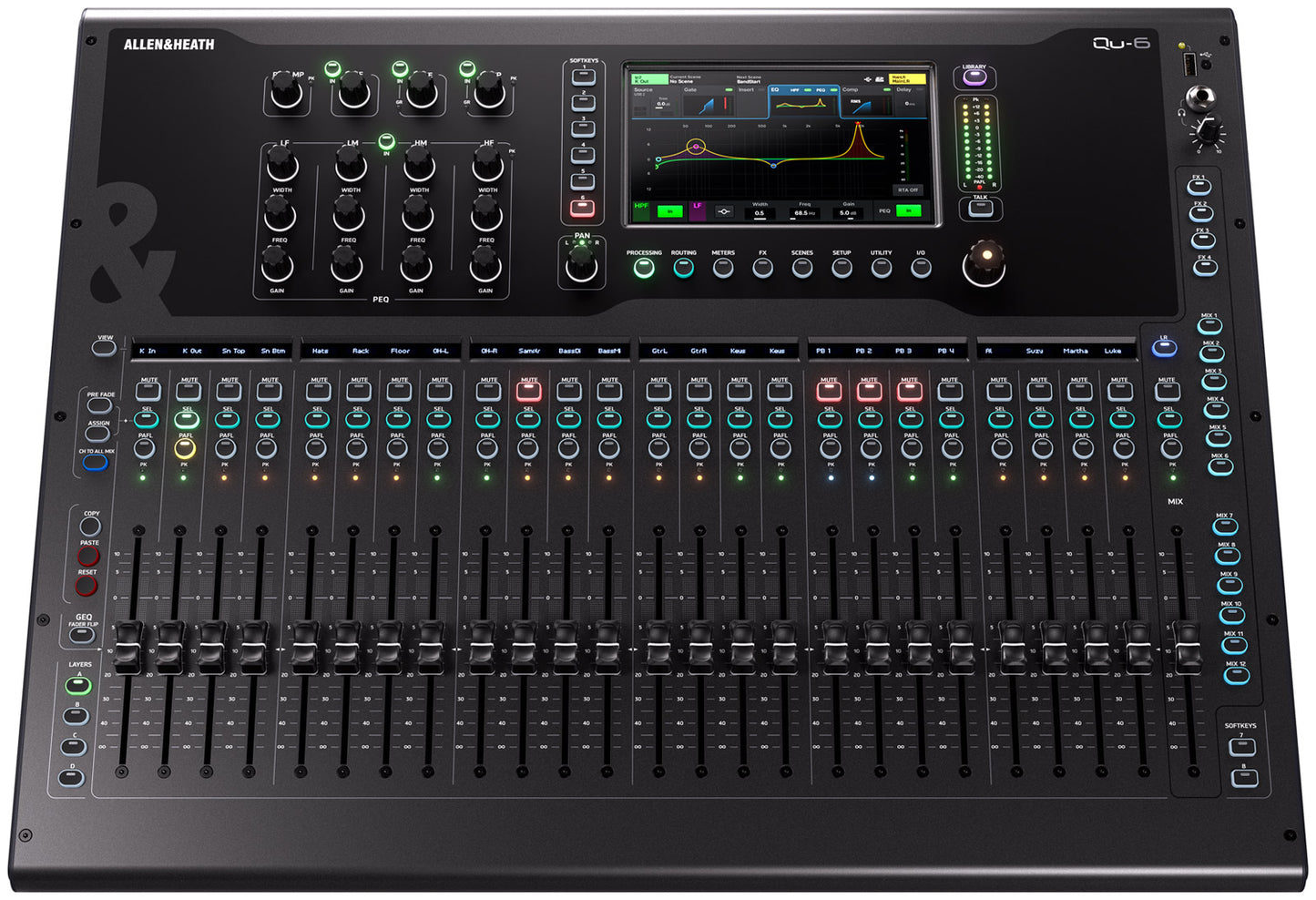 Allen & Heath Qu-6 Digital Mixing Console – Hire