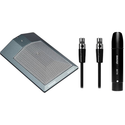 Shure SM91A half-cardioid boundary microphone, available to hire from MAV Hire, Norfolk