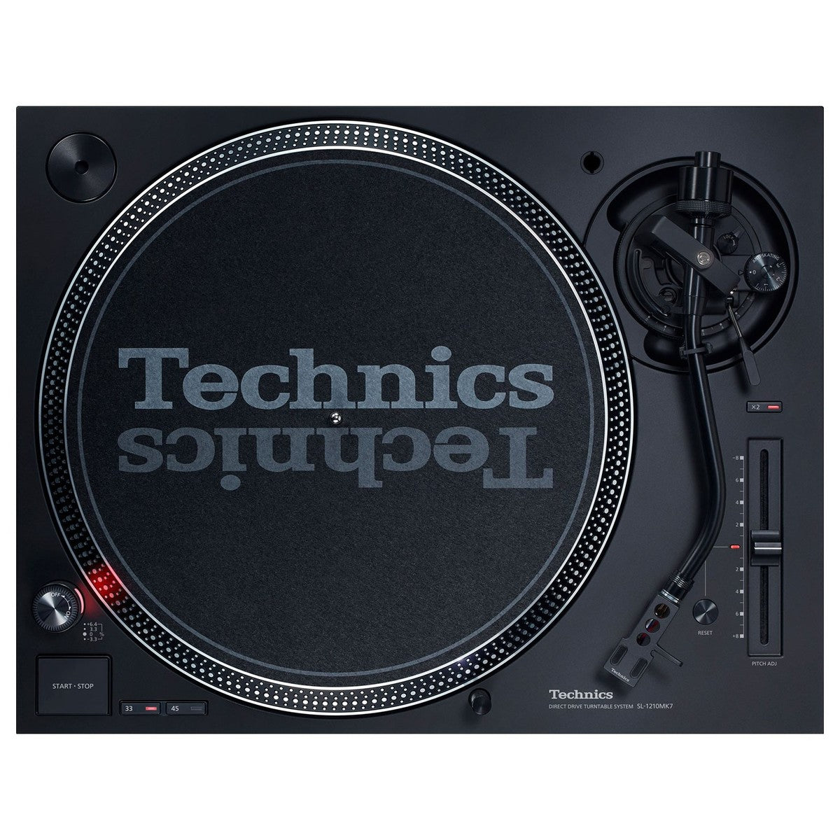 Technics SL-1210 direct-drive DJ turntable, available to hire from MAV Hire, Norfolk